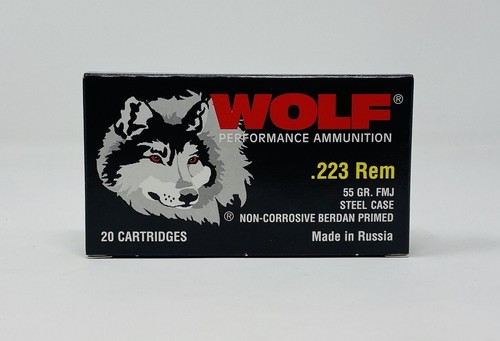 Wolf 223 rem ammunition - rem, 55